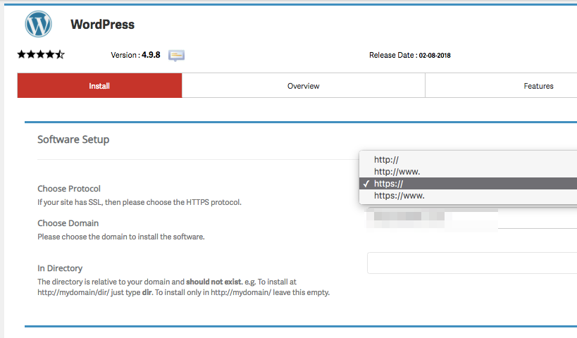 setel protokol SSL wordpress